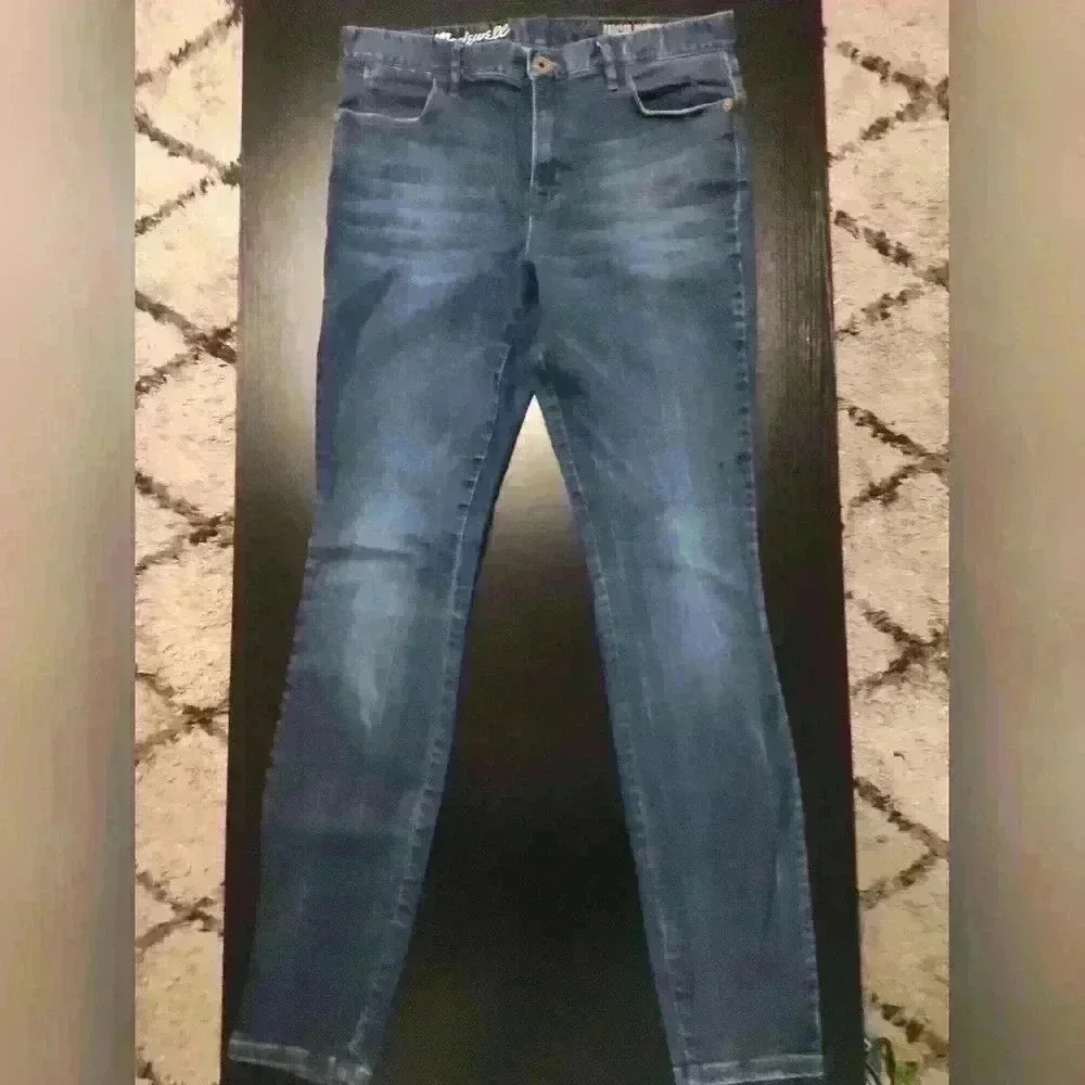 Madewell 9" High-Rise Skinny Dark Wash Soft Stretchy Denim Jeans size 29/32 #191